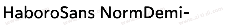 HaboroSans NormDemi字体转换